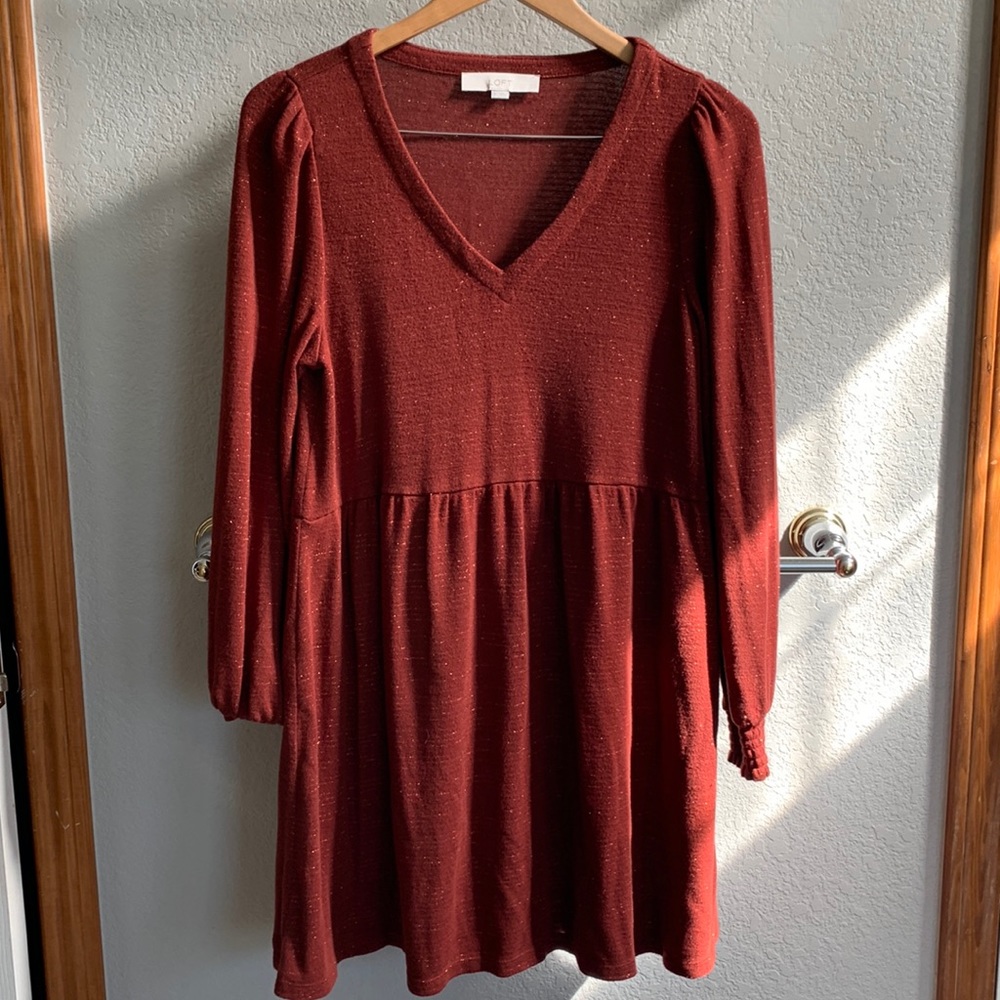 Deep Orange Loft Dress